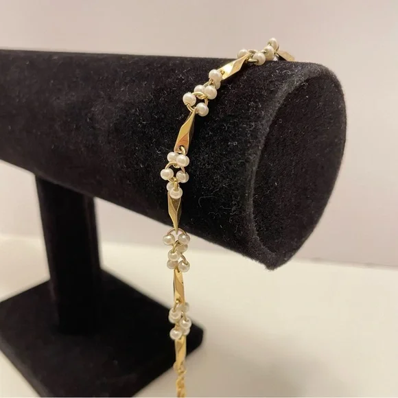 Vintage Faux Pearl Mermaid Core Summer Beach Preppy Classic Vacation Bracelet - Picture 7 of 7